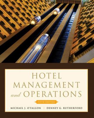 Hotel Management and Operations 0470177144 Book Cover