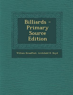Billiards - Primary Source Edition 1294436120 Book Cover