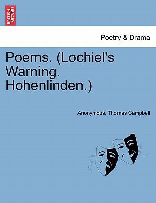 Poems. (Lochiel's Warning. Hohenlinden.) 1241035210 Book Cover