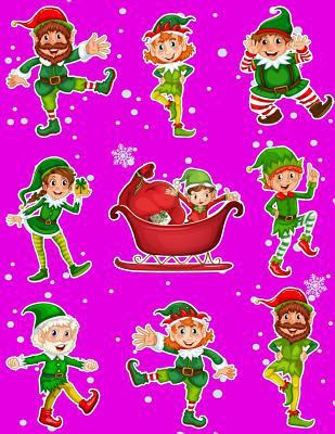 Christmas Holiday Sticker Album Dancing Elves: ... 1975986369 Book Cover
