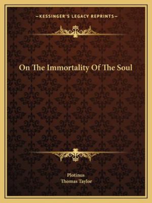 On The Immortality Of The Soul 1162846879 Book Cover