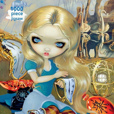 Paperback Adult Jigsaw Puzzle Jasmine Becket-Griffith: Alice in a Dali Dream: 1000-Piece Jigsaw Puzzles Book