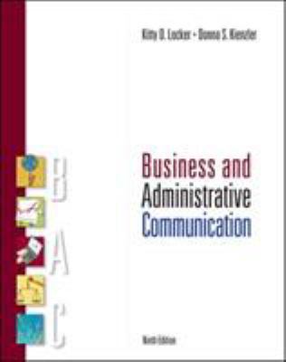 Business and Administrative Communication 0073377805 Book Cover