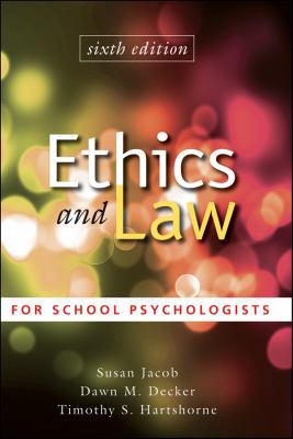 Ethics and Law for School Psychologists 0470579064 Book Cover