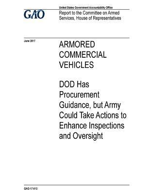 Armored commercial vehicles, DOD has procuremen... 197388951X Book Cover