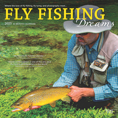 Fly Fishing Dreams Official 2025 12 X 24 Inch M... 1975479912 Book Cover