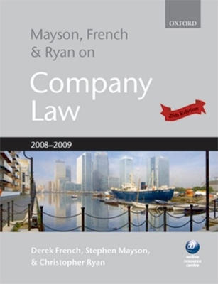 Mayson, French and Ryan on Company Law 019954705X Book Cover