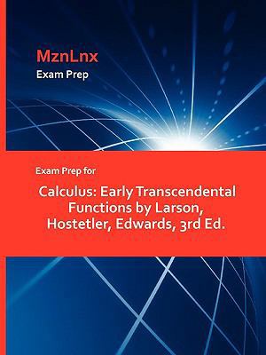 Exam Prep for Calculus: Early Transcendental Fu... 1428869557 Book Cover