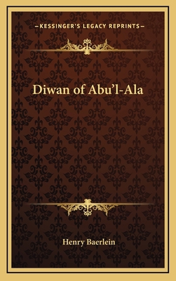 Diwan of Abu'l-ALA 1163315826 Book Cover