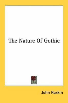 The Nature Of Gothic 1428632514 Book Cover