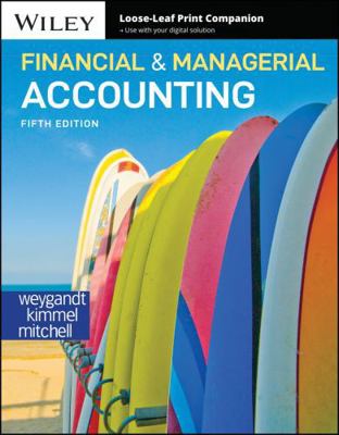Financial and Managerial Accounting 1394249004 Book Cover