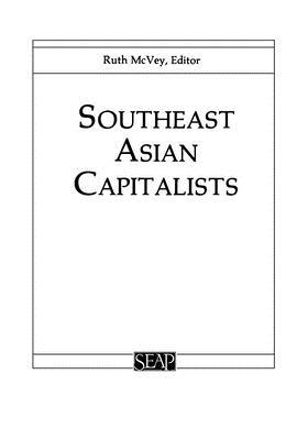 Southeast Asian Capitalists 0877277087 Book Cover