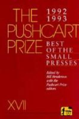 Pushcart Prize: Best of the Small Presses, 1992... 0916366774 Book Cover