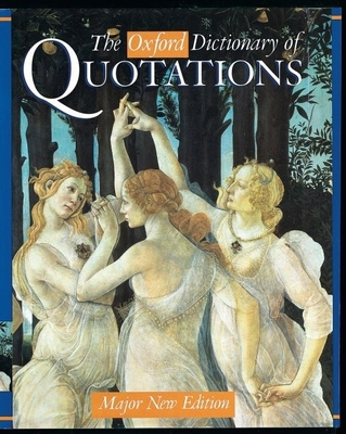 Oxford Dictionary of Quotations B002LPQYS4 Book Cover