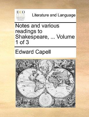 Notes and various readings to Shakespeare, ... ... 1170549306 Book Cover