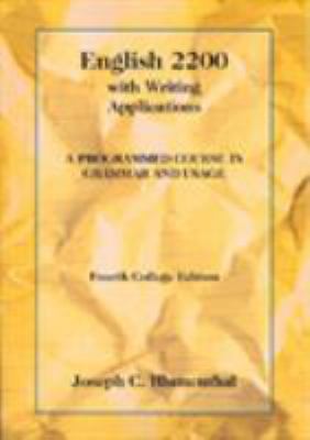 English 2200 with Writing Applications: A Progr... 0155008595 Book Cover