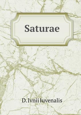 Saturae [Latin] 5518965273 Book Cover