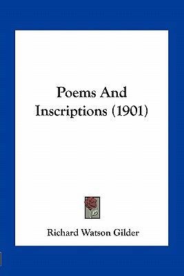 Poems and Inscriptions (1901) 1163932752 Book Cover