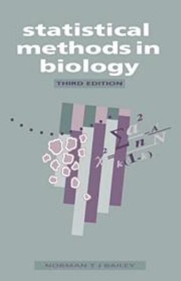 Statistical Methods in Biology 0521470323 Book Cover