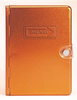 Metal Bible NLT: Orange One Way 0842342583 Book Cover