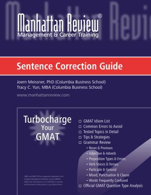 Sentence Correction Guide - Turbocharge Your GMAT 097884355X Book Cover