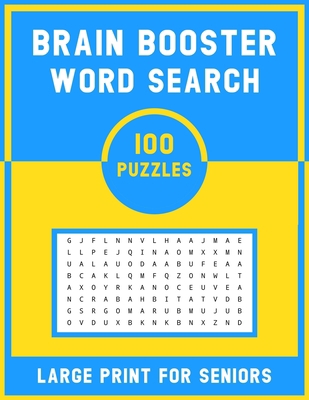 Brain Booster Word Search Large Print For Senio... [Large Print] B08BF14KBT Book Cover