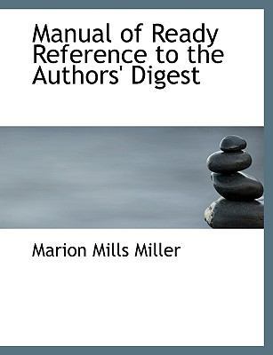 Manual of Ready Reference to the Authors' Digest 111505970X Book Cover