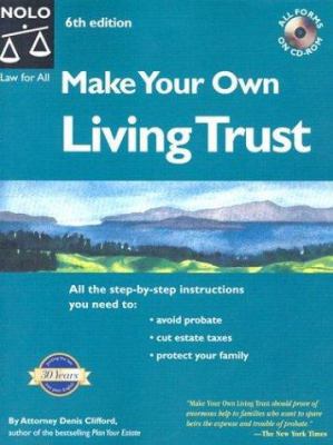 Make Your Own Living Trust [With CDROM] 0873379853 Book Cover