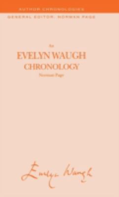 An Evelyn Waugh Chronology 0333638948 Book Cover