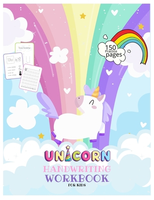 Unicorn Handwriting Workbook for Kids: Unicorn ... B08VYMSQJ6 Book Cover
