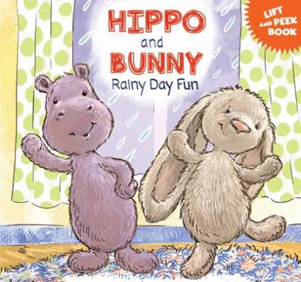 Hippo and Bunny Rainy Day Fun, Board Book for B... 0578752387 Book Cover
