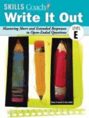 Skills Coach Write It Out Mastering Short and E... 159823028X Book Cover