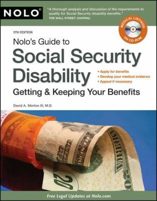 Nolo's Guide to Social Security Disability: Get... 1413311040 Book Cover