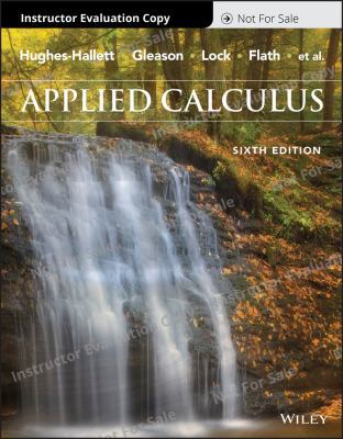 Applied Calculus, Sixth Edition Evaluation Copy 1119399335 Book Cover