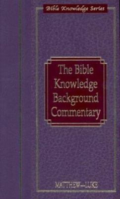 Bible Knowledge Background Commentary: Matthew-... 0781438683 Book Cover