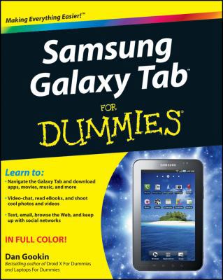 Samsung Galaxy Tab For Dummies 1118024451 Book Cover