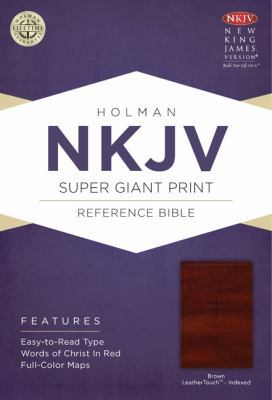 Super Giant Print Reference Bible-NKJV [Large Print] 1433614081 Book Cover