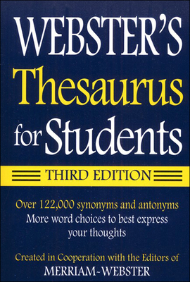 Webster's Thesaurus for Students 1606865730 Book Cover