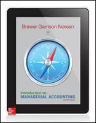 Introduction to Managerial Accounting 1259253120 Book Cover