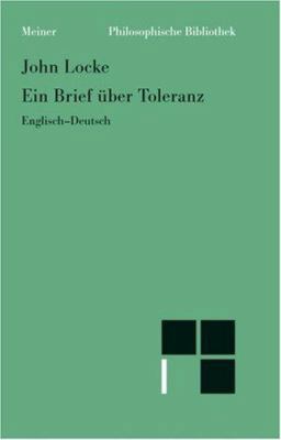 Ein Brief über Toleranz. [German] 3787311432 Book Cover