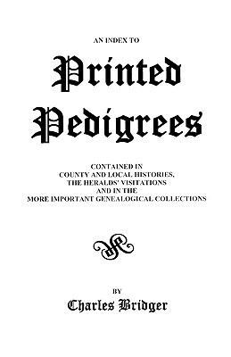 Index to Printed Pedigrees 0806300493 Book Cover