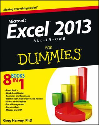 Excel 2013 All-In-One for Dummies 1118510100 Book Cover