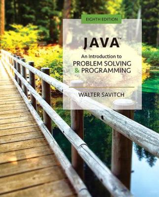 Java: An Introduction to Problem Solving and Pr... 0134710754 Book Cover