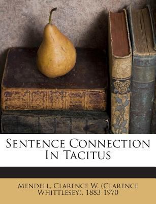 Sentence Connection in Tacitus 1245675559 Book Cover