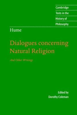 Hume: Dialogues Concerning Natural Religion 0521603595 Book Cover