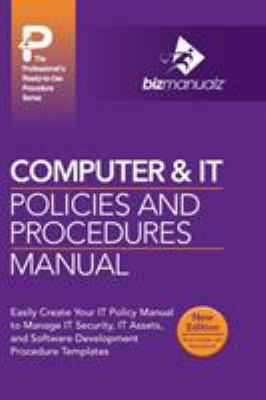 Computer & IT Policies and Procedures Manual 1931591091 Book Cover