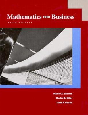 Mathematics for Business 0673467406 Book Cover