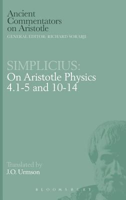 Simplicius: On Aristotle Physics 4.1-5 and 10-14 0715624342 Book Cover
