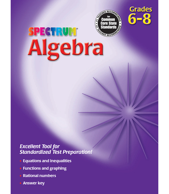 Algebra, Grades 6 - 8 B00QFXZ3L2 Book Cover