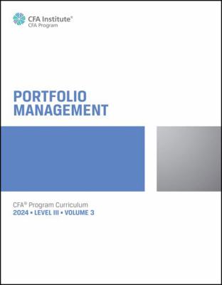 Paperback 2024 CFA Program Curriculum Level III Volume 3 Book